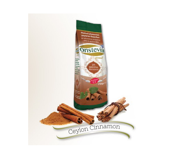 ONSTEVIA SWEETENER WITH CEYLON CINNAMON EXTRACT 250gr.